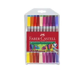 FABER-CASTELL Oboustranné fixy - 20 ks