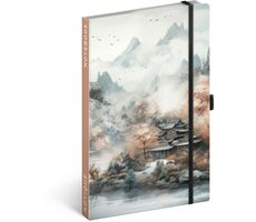 NOTIQUE Notes Japonsko, linkovaný, 13 x 21 cm