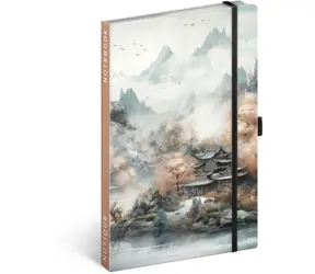 NOTIQUE Notes Japonsko, linkovaný, 13 x 21 cm