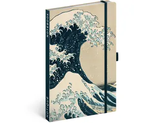 NOTIQUE Notes Katsushika Hokusai, linkovaný, 13 x 21 cm