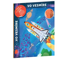 Čítaj a nalepuj – VO VESMÍRE, kniha se samolepkami