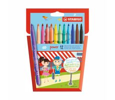 STABILO® power - 12 ks sada - 12 různých barev