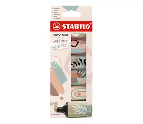 STABILO® BOSS MINI Naturevibes - 6 ks sada - 6 různých barev