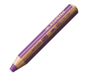 STABILO® woody 3 in 1 - Anniversary Edition - Jednorožec - 6 ks sada s ořezávátkem - 6 různých barev