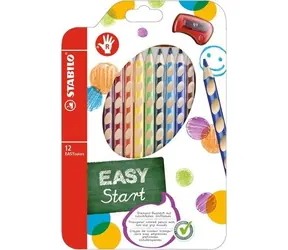 STABILO® EASYcolors - 12 ks sada s ořezávátkem - 12 různých barev