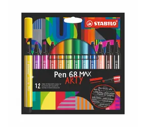 STABILO® Pen 68 MAX - ARTY - 12 ks sada - 12 různých barev