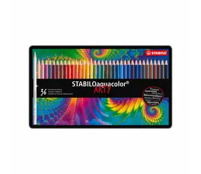 STABILO® aquacolor - 36 ks sada v plechu - 36 různých barev
