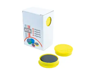 ARTA Magnety průměr 30mm žluté (10ks v balení)
