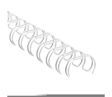 COPIERLAND Drátěná hřbety 2:1 - 8mm - bílé - 100ks