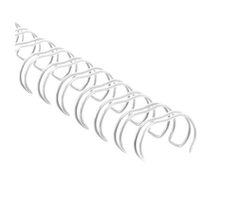 COPIERLAND Drátěné hřbety 3/8" - 3:1 - 9.5 mm - bílé - 100 ks