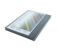 OEM Kouřové přední desky pro kroužkovou vazbu - čiré - 200mic - A4 - 100 ks