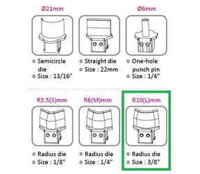 KW triO Výsekový rádius pro KW triO 9521 10 mm