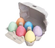 Bigjigs Toys Sada barevných kříd ve tvaru vejce 6 ks / od 3 let