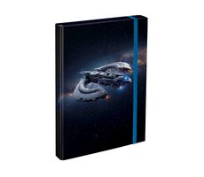 BAAGL Desky na školní sešity A4 Vesmírna loď / 23x32x3 cm