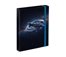 BAAGL Desky na školní sešity A5 Vesmírna loď / 17 x 23 x 3 cm