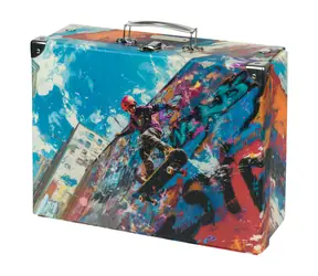 BAAGL Skládací školní kufřík Skatepark s kováním / 32.5 x 10.5 x 26 cm