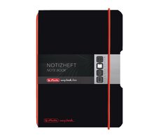 Herlitz  Zápisník čtverečkovaný A6 / 40 listů / černá