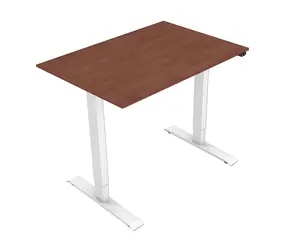 Neutralle MOKT75120TNN Pracovní stůl třešeň-bílá / elektricky nastavitelná výška / 75x120cm / nosnost 70kg