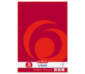 Herlitz Školní sešit / Formát: A4 / Počet stránek: 50 / Čtverečkovaný 