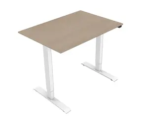 Neutralle MOKJ75140TNN Pracovní stůl javor-bílá / elektricky nastavitelná výška / 75x140cm / nosnost 70kg