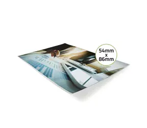 Nedis Laminovací Fólie 54x86 mm 100 ks / Tloušťka: 125 µm / Plast / transparentní