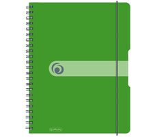 Herlitz  Zápisník čtverečkovaný A4 / 80 listů / zelená