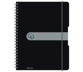 Herlitz  Zápisník čtverečkovaný A4 / 80 listů / černá