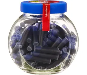 Herlitz  Inkoustové náplně ve skle / 100 ks / modrá