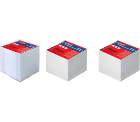 Herlitz Krabička na poznámky 9 x 9 x 9 cm / 700 listů bílá / průhledná