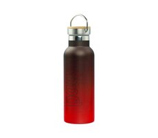 BAAGL Termoláhev s bambusovým víčkem Gradient červeno-černá 500 ml