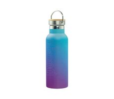 BAAGL Termoláhev s bambusovým víčkem Gradient modro-fialová 500 ml