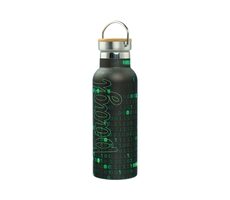 BAAGL Termoláhev s bambusovým víčkem Numbers 500 ml
