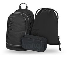 BAAGL SET 3 - Školní set Core Uni černá: batoh / penál / sáček