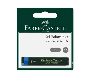 FABER-CASTELL Náplň do mechanické tužky / 0,7mm / 2ks / černá
