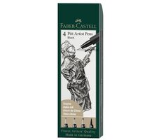 FABER-CASTELL Sada Popisovačů / 4ks / černá