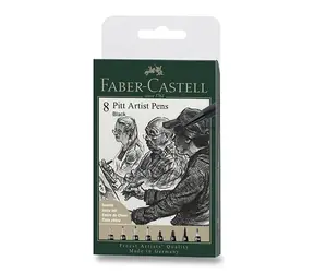 FABER-CASTELL Sada Popisovačů / 8ks / černá