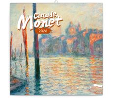 NOTIQUE Poznámkový kalendář Claude Monet 2026 - Západní / 30 x 30 cm