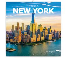 NOTIQUE Poznámkový kalendář New York 2026 - Západní / 30 x 30 cm