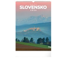 NOTIQUE Nástenný kalendár Naše Slovensko 2026 / 33 x 46 cm