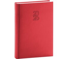 NOTIQUE Denní diář Aprint 2026 červený / 15 x 21 cm