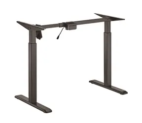 Brateck S03-22DE černá / Výškově stavitelná stolová podnož / elektricky nastavitelná výška / 71-119cm / nosnost 80kg