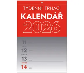 NOTIQUE Nástěnný kalendář Trhací týdenní 2026, A5