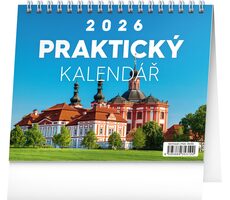 NOTIQUE Stolní kalendář Praktický kalendář s citáty 2026, 16,5 x 13 cm