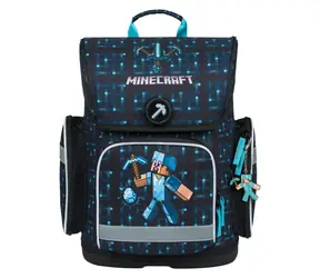 BAAGL Školní aktovka Ergo Minecraft Blue Axe