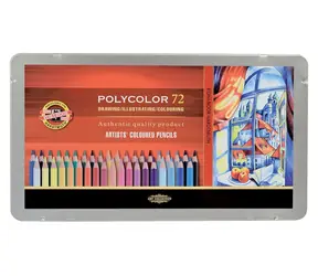 KOH-I-NOOR Umělecké pastelky šestihranné Polycolor 3827 - 72 ks