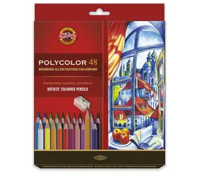 KOH-I-NOOR Umělecké pastelky šestihranné Polycolor 3836 - 48 ks
