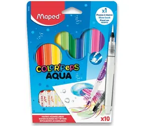 MAPED Fixy Color'Peps Aqua 10ks + vodní štětec