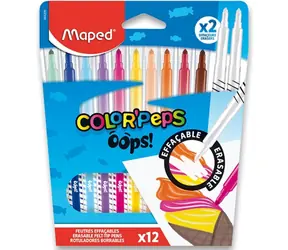 MAPED Fixy Color'Peps Oops 10ks + 2 zmizíky