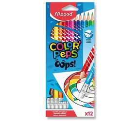 MAPED Pastelky Color'Peps Oops s pryží 12 ks