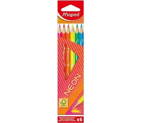 MAPED Pastelky Neon 6 ks / trojhranné